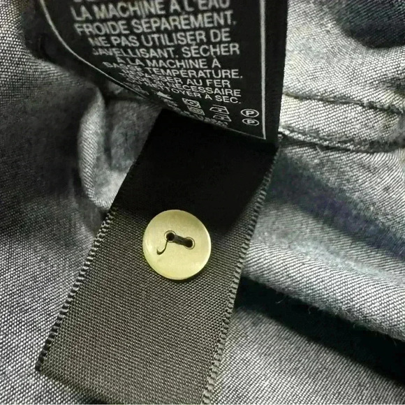 Seven 7 For All Mankind Women’s Small Top Long Sleeve Denim Button Up Shirt - Picture 12 of 13